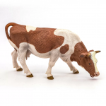 Figurina vaca simmental pascand Papo