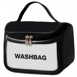 Gentuta cosmetica impermeabila WashBag Top Choice negru