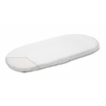 Cearceaf cu elastic roata pentru saltea landou 75x35 cm cu fibre din bambus Sensillo Alb