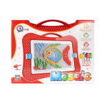 Joc educativ mozaic TechnoK cu 340 de pioneze de 9 mm colorate