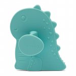 Perie de baie New Baby din silicon Dinosaur blue
