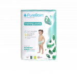 Scutece chilotel PureBorn din bambus organic pull-up 17+ kg marime 7, 16 buc