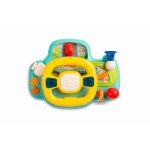 Volan interactiv educational cu fixare velcro 23 x 8cm cu schimbator viteze Toyz Drivers Steering Wheel Turquoise