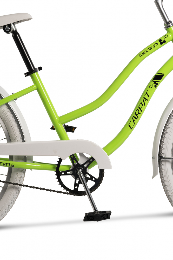 Bicicleta de Oras City Carpat Liberta C2694A 26 inch VerdeNegru, Frana V-Brake, Aparatori roti si lant - 3