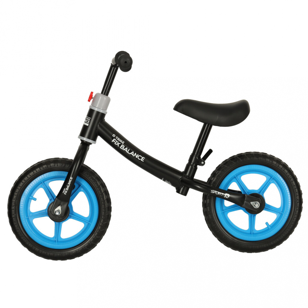 Bicicleta de echilibru fara pedale pentru copii, Ikonka, cu Ghidonul si Saua reglabile in inaltime, greutate redusa 1.8 kg, Trike Fix Balance Blue - 2 | YEO