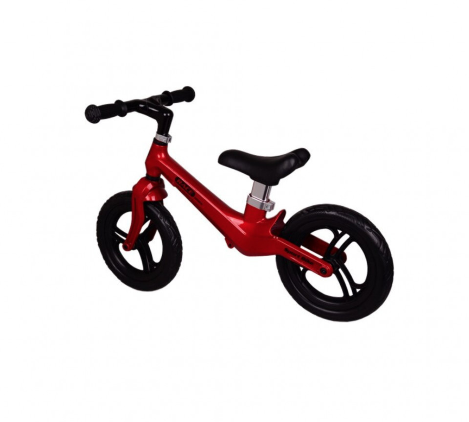 Bicicleta pentru copii Race Max Rosu fara pedale cu cadru din magneziu