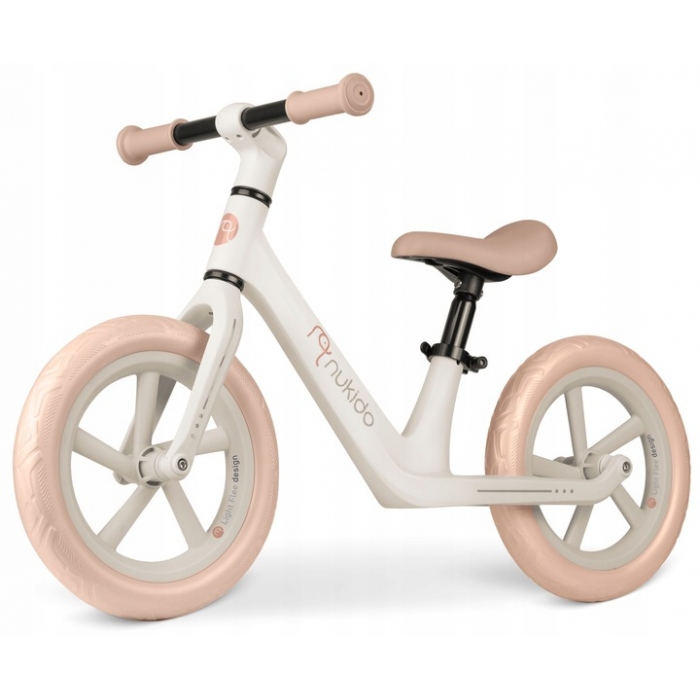 Bicicleta fara pedale pentru copii 87x39x54 cm, roti EVA, Light Flee Nukido Bej - 5