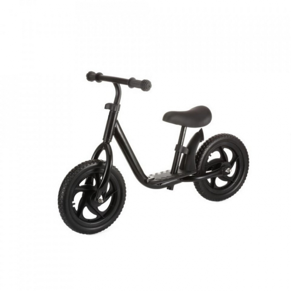 Bicicleta pentru copii Novokids SplendOr Balance Bike 124 Negru pedagogica fara pedale, Cu platforma, Roti 12 inch, 1-5 ani, Maxim 30 kg, Cadru otel, Roti din spuma cauciucata EVA, Ghidon si sa reglabile pe inaltime - 2