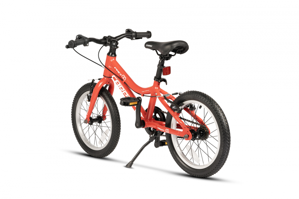 Bicicleta pentru copii Carpat C16208C RosuAlb 4-6 ani, Roti 16 inch, Cric, Frane V-Brake