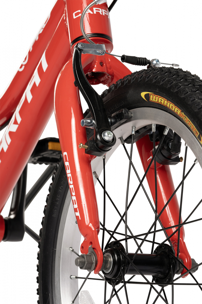 Bicicleta pentru copii Carpat C16208C RosuAlb 4-6 ani, Roti 16 inch, Cric, Frane V-Brake - 4