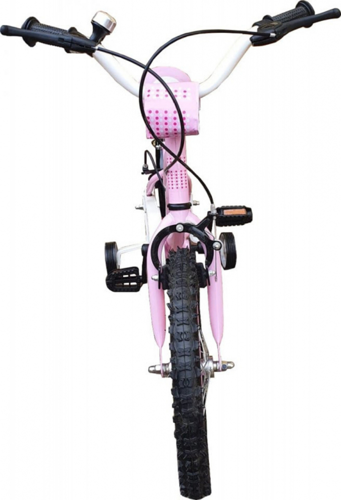 Bicicleta pentru copii Novokids Crystal Bike Roz, Roti 16 inch, Maxim 35 kg, Cadru din otel, Roti ajutatoare, Ghidon si sa reglabile pe inaltime - 2