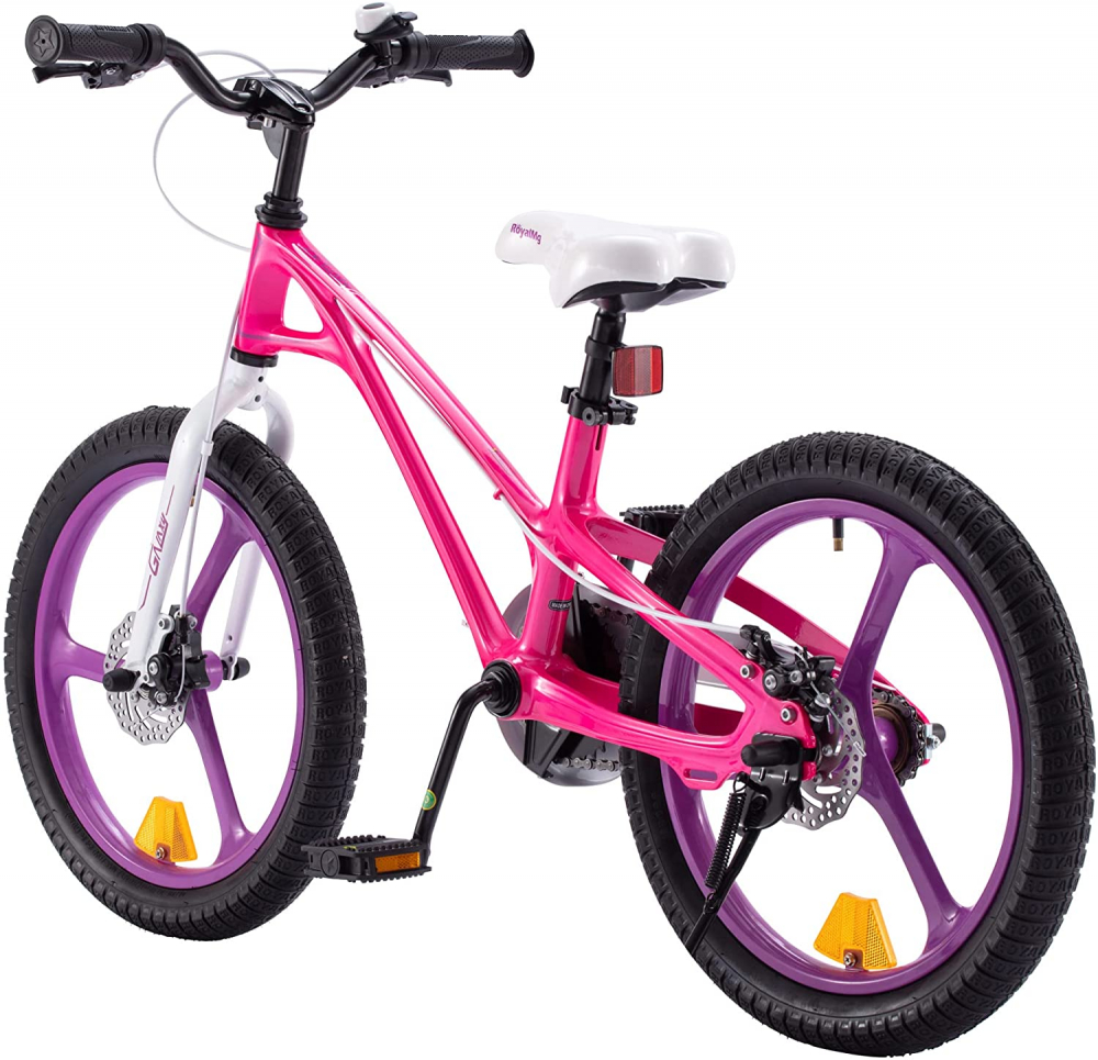 Bicicleta pentru copii Royal Baby 16 inch Galaxy G1601C RozAlb 4-6 ani cu roti ajutatoare si frana pe disc - 4