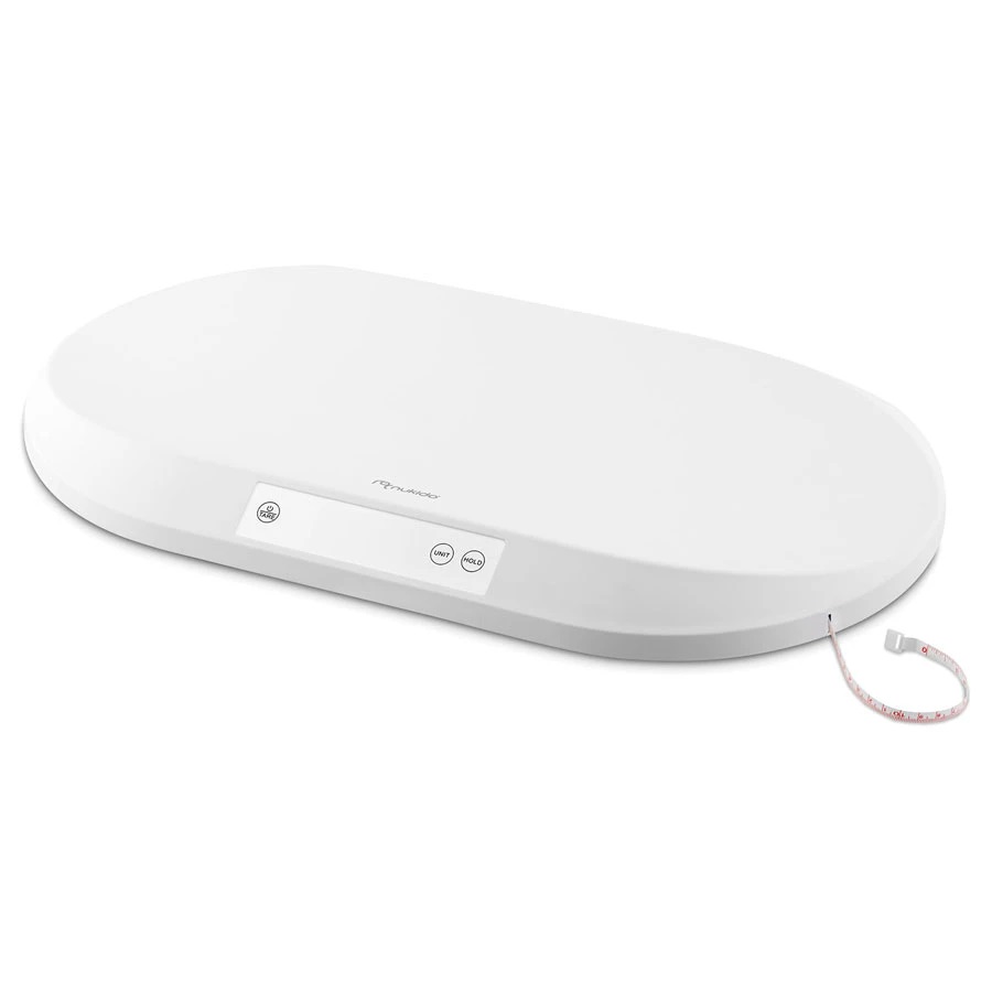 Cantar electronic pentru copii, Nukido, cu unitati de masura multiple, ecran LCD, capacitate maxima 40 kg, dimensiune 4 x 55 x 42 cm, White