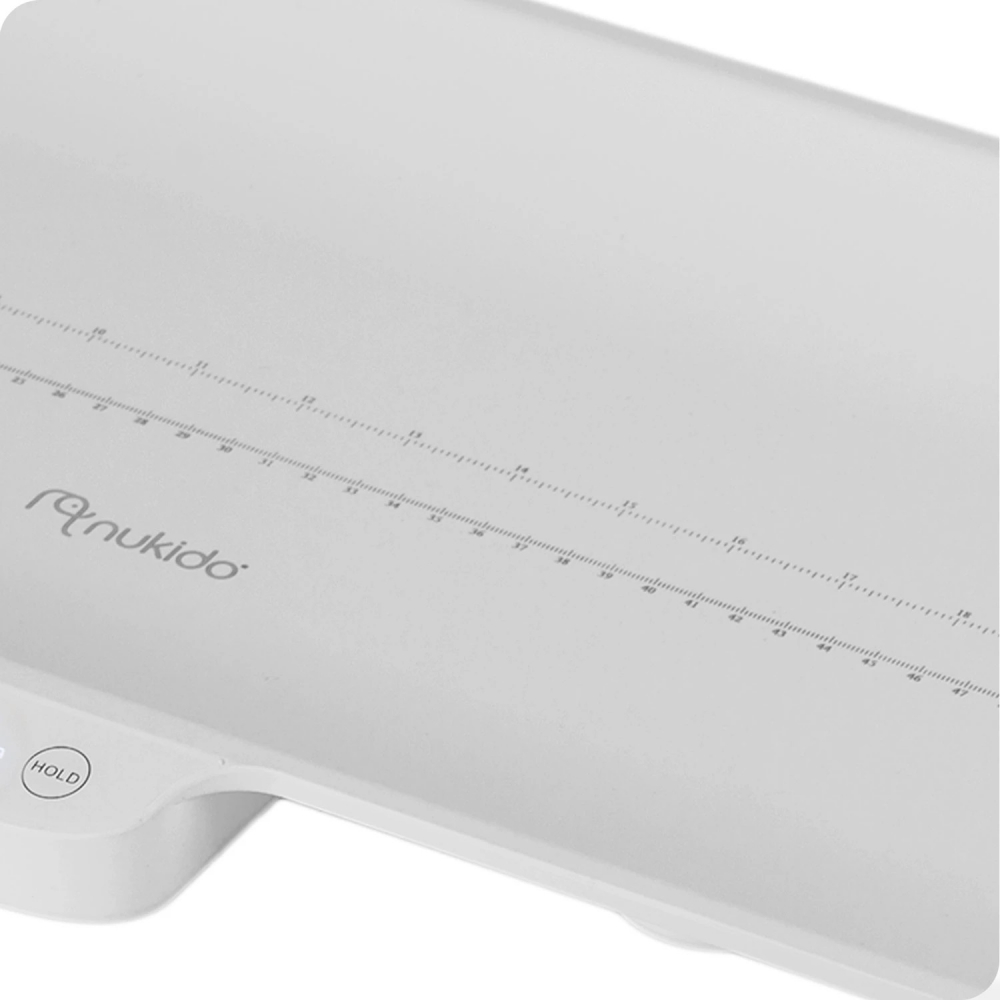Cantar electronic pentru copii, Nukido, cu unitati de masura multiple, ecran LCD, capacitate maxima 40 kg, dimensiune 60.5 x 30 cm, White - 1 | YEO