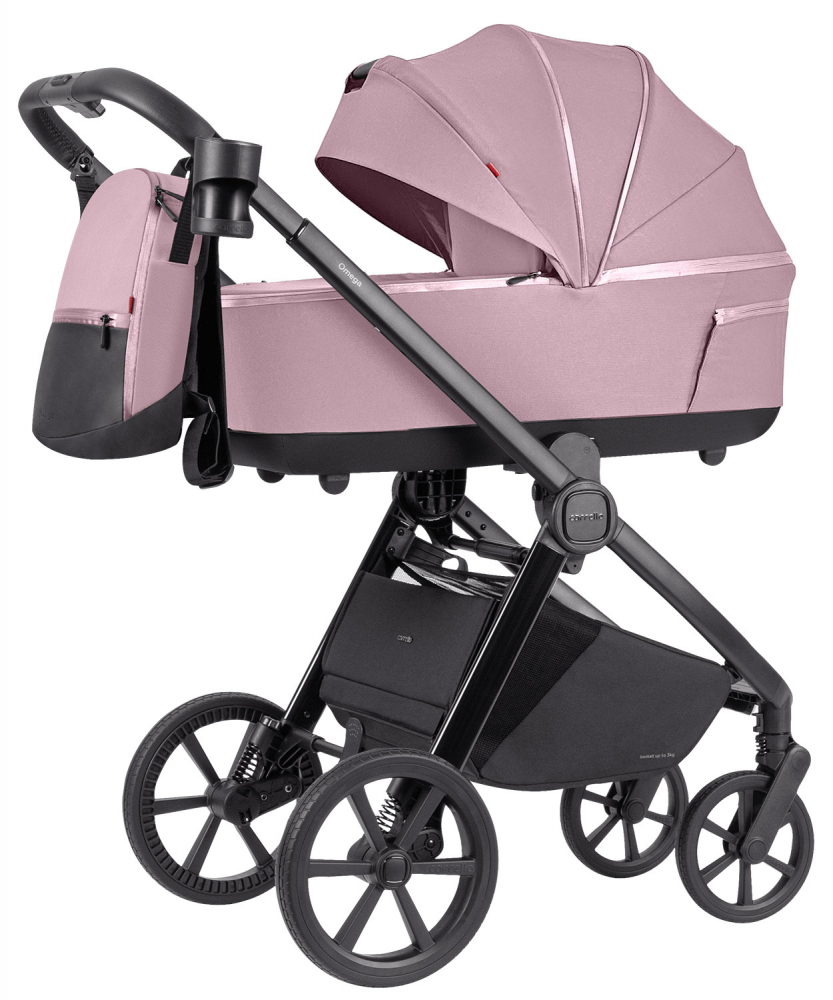 Carucior 2 in 1 Carrello Omega Plus Galaxy Pink protectie UV SPF 50 - 1 | YEO