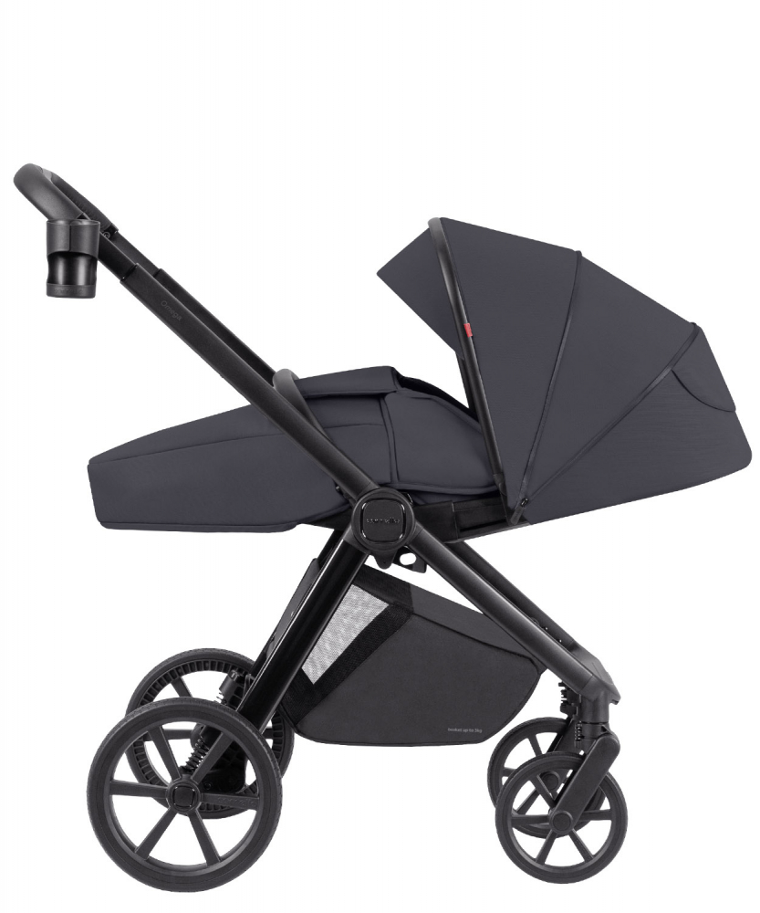 Carucior 2 in 1 Carrello Omega Plus Meteor Grey protectie UV SPF 50 - 1