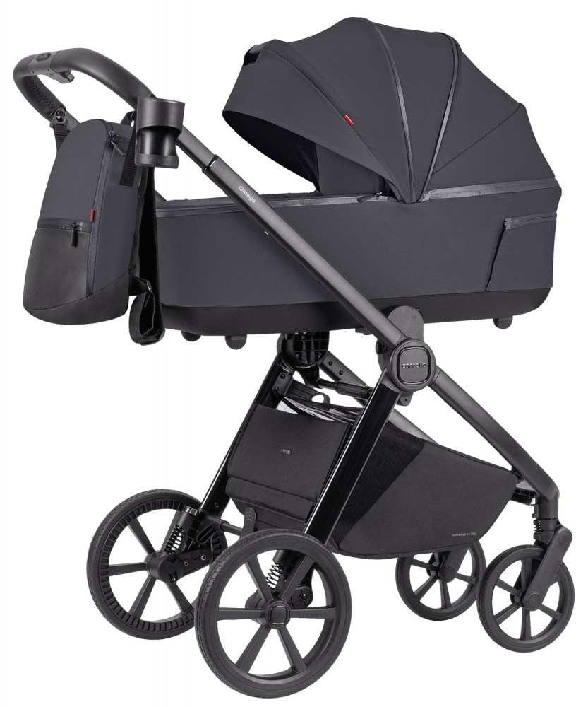 Carucior 2 in 1 Carrello Omega Plus Meteor Grey protectie UV SPF 50 - 4