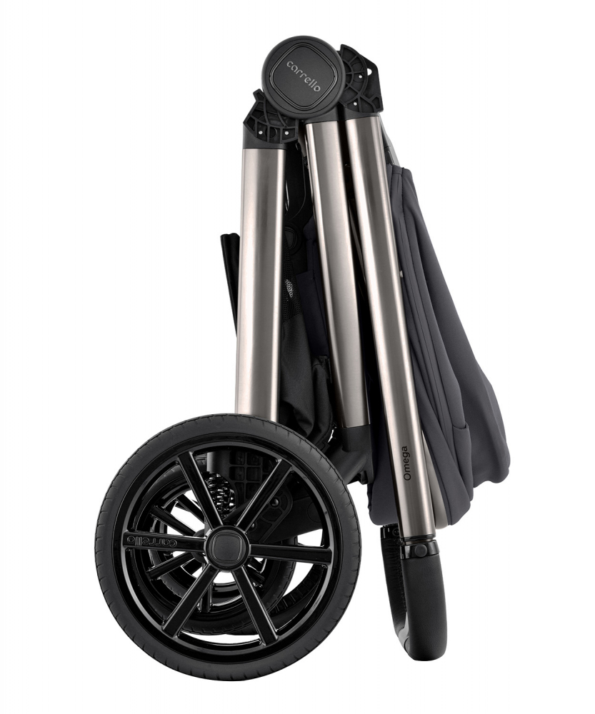 Carucior 2 in 1 Carrello Omega Excellent Grey cadru din aluminiu, accesorii incluse, greutate admisa 22 kg - 1 | YEO