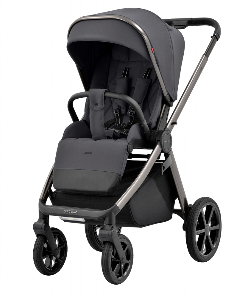 Carucior 2 in 1 Carrello Omega Excellent Grey cadru din aluminiu, accesorii incluse, greutate admisa 22 kg - 3