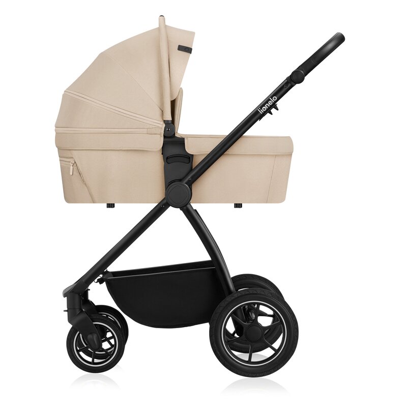 Carucior 3 in 1 Lionelo Meril, cu landou de dimensiune XL, reversibil, cu scoica auto testata ADAC, cu accesorii, pana la 22 kg, conform cu EN1888-1 EN1888-2, EN1466, bej - 3