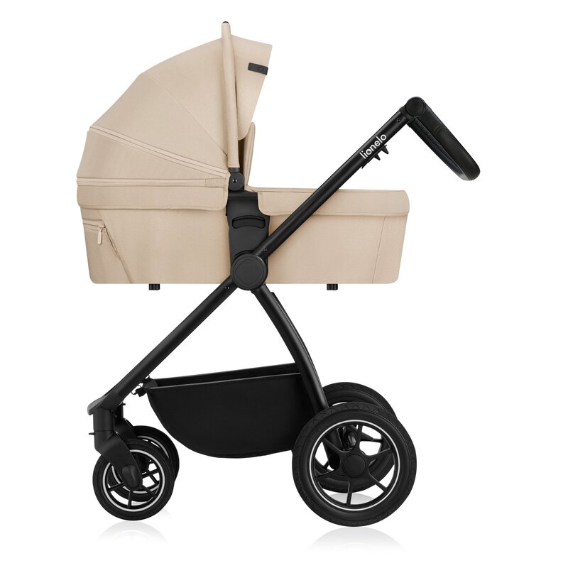 Carucior 3 in 1 Lionelo Meril, cu landou de dimensiune XL, reversibil, cu scoica auto testata ADAC, cu accesorii, pana la 22 kg, conform cu EN1888-1 EN1888-2, EN1466, bej - 4