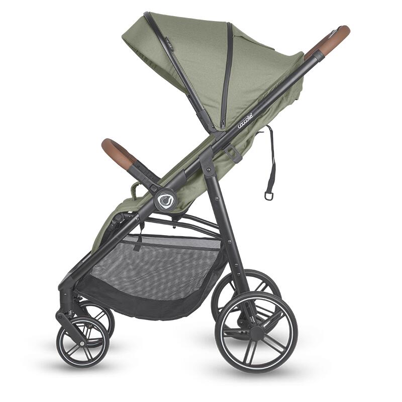 Carucior sport Coccolle Finley cu pliere automata, pozitie de somn , roti detasabile, spatar reglabil, centura de siguranta in 5 puncte, extensibila cu ventilatie, husa picioruse, sarcina maxima 22 kg, Moss Green