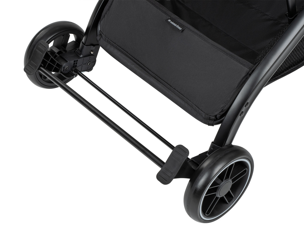 Carucior sport KikkaBoo pana la 22kg,pliere compacta,cadru din aluminiu,suspensii,baldachin cu extensie,spatar reglabil cu pozitie de somn,husa impermeabila cu protectie UPF50+,sistem troller si husa picioare Miley Beige 2024 - 4