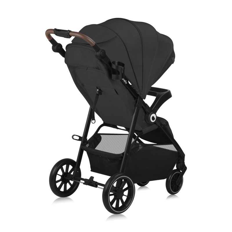 Carucior pentru copii sport Lionelo Emma One Gri Cu tavita, Suport pahar, Plasa de tantari, Roti EVA, Maner reglabil, Pana la 22 kg, 6 luni+, Conform cu EN1888-1 - 4