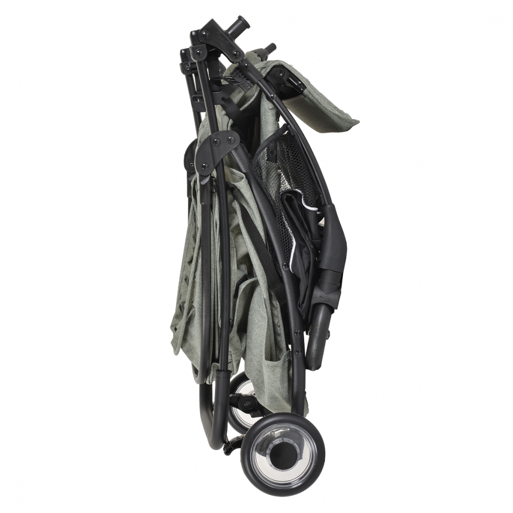 Carucior sport pentru copii Cangaroo London Green cadru din aluminiu,Spatar reglabil,Pozitie de somn,Centura de siguranta,Suport picioare reglabil,Capotina XXL cu fereastra plasa,Roti pivotante,Frana,Maner parinte din PU - 1