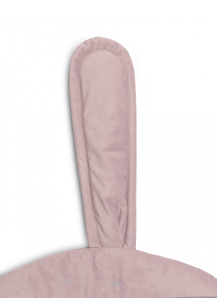 Covoras din catifea cu doua fete pentru camera copii diametru 90cm Sensillo Velvet Bunny Pink - 1