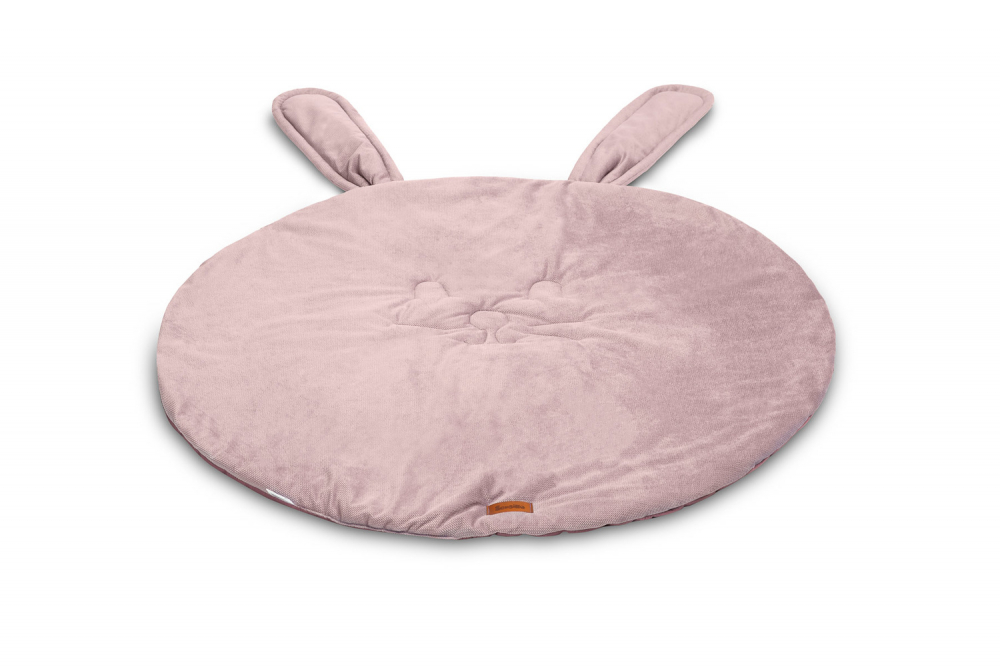 Covoras din catifea cu doua fete pentru camera copii diametru 90cm Sensillo Velvet Bunny Pink - 5