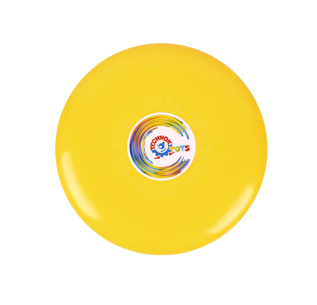 Disc zburator TechnoK frisbee cu diametru de 24 cm galben