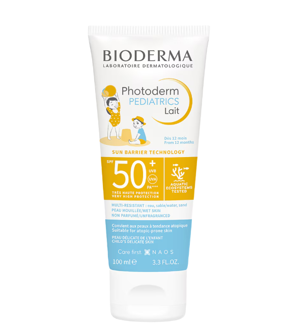 Lapte cu protectie solara Bioderma Photoderm Pediatrics SPF 50+ pentru copii 100 ml