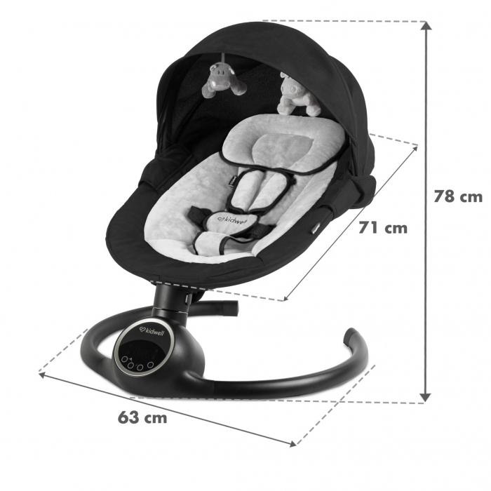 Leagan electric 2 in 1 Kidwell Reve Black Silver - 2 | YEO