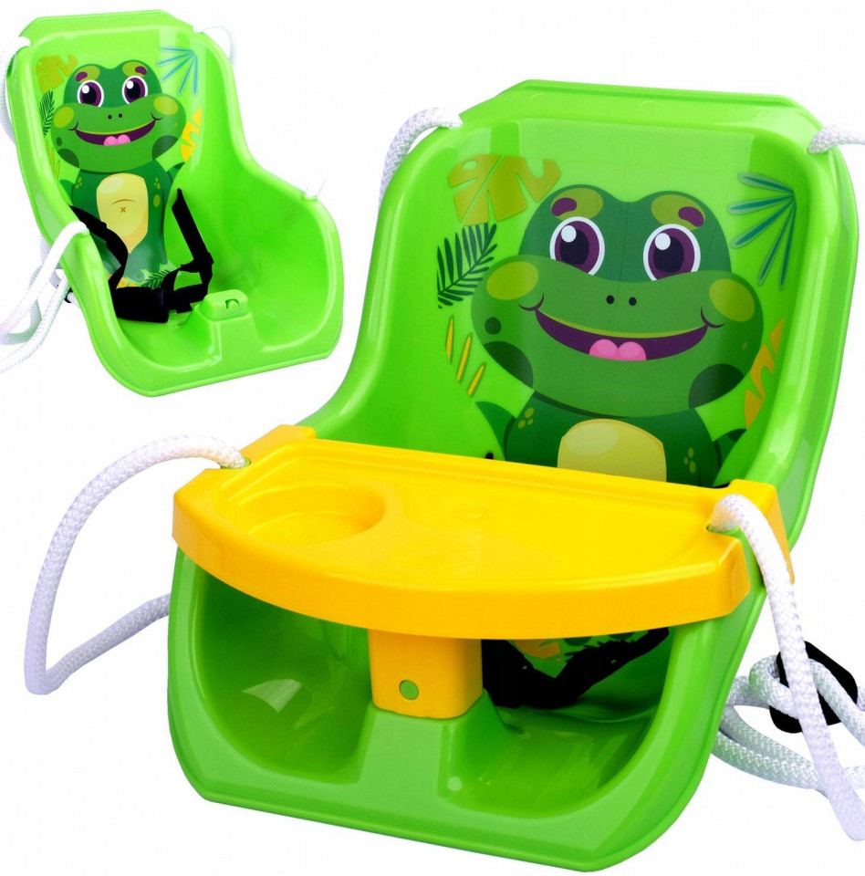 Leagan pentru copii cu masuta 2 in 1 Mochtoys Verde - 3 | YEO