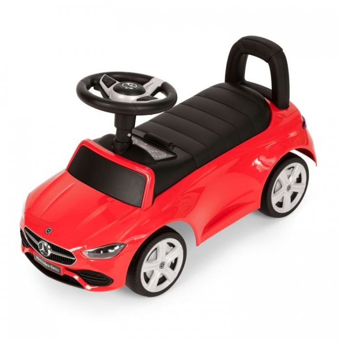 Masinuta pentru copii Ecotoys Mercedes C Class Rosu fara pedale, volan interactiv cu sunete, varsta 1-3 ani - 2 | YEO