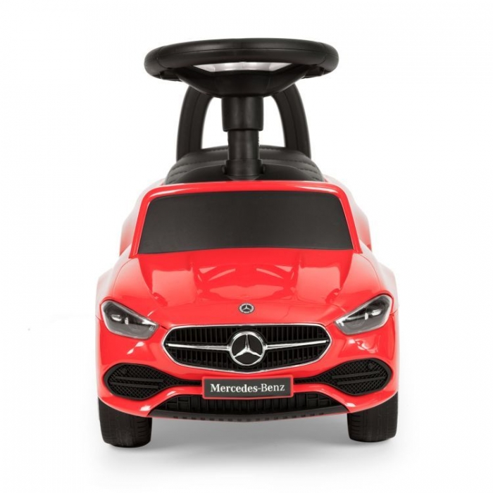 Masinuta pentru copii Ecotoys Mercedes C Class Rosu fara pedale, volan interactiv cu sunete, varsta 1-3 ani - 3 | YEO