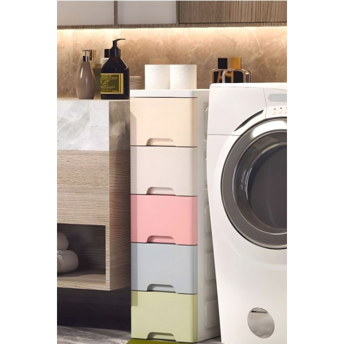 Raft cu 5 compartimente pentru depozitarea diverselor obiecte ModernHome Multicolor - 2 | YEO