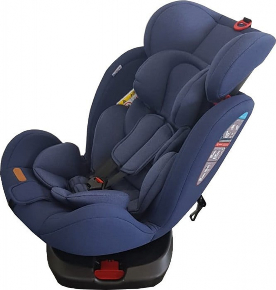 Scaun auto cu isofix Baby Care Motion Seat Albastru, Rotire 360 grade, 0-36 kg, Tetiera reglabila, Omologare R-129 i-Size, Centura in 5 puncte