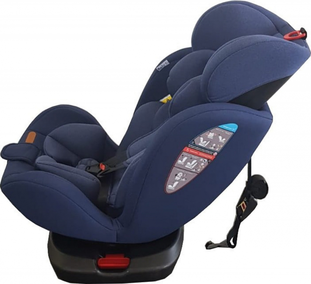 Scaun auto cu isofix Baby Care Motion Seat Albastru, Rotire 360 grade, 0-36 kg, Tetiera reglabila, Omologare R-129 i-Size, Centura in 5 puncte - 2