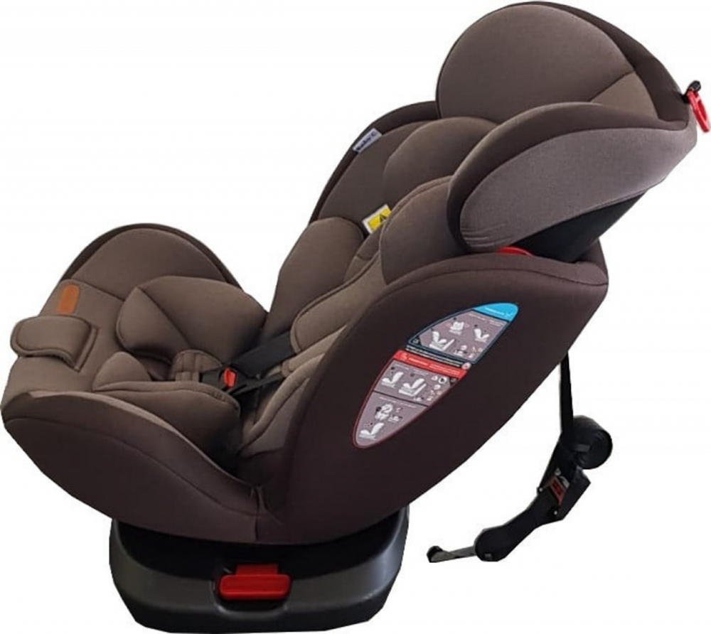 Scaun auto cu isofix Baby Care Motion Seat Maro, Rotire 360 grade, 0-36 kg, Tetiera reglabila, Omologare R-129 i-Size, Centura in 5 puncte - 2