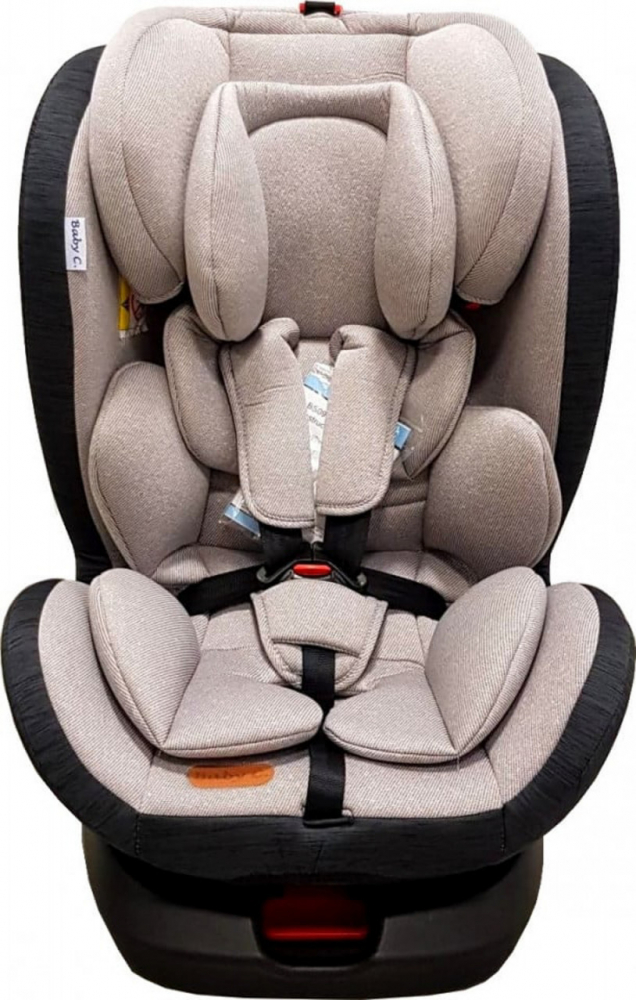 Scaun auto cu isofix Baby Care Motion Seat Gri, Rotire 360 grade, 0-36 kg, Tetiera reglabila, Omologare R-129 i-Size, Centura in 5 puncte - 3