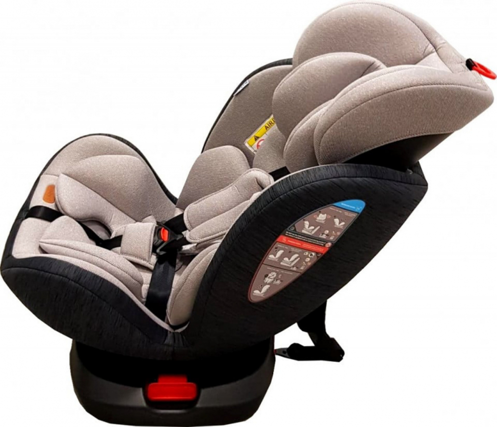 Scaun auto cu isofix Baby Care Motion Seat Gri, Rotire 360 grade, 0-36 kg, Tetiera reglabila, Omologare R-129 i-Size, Centura in 5 puncte - 1