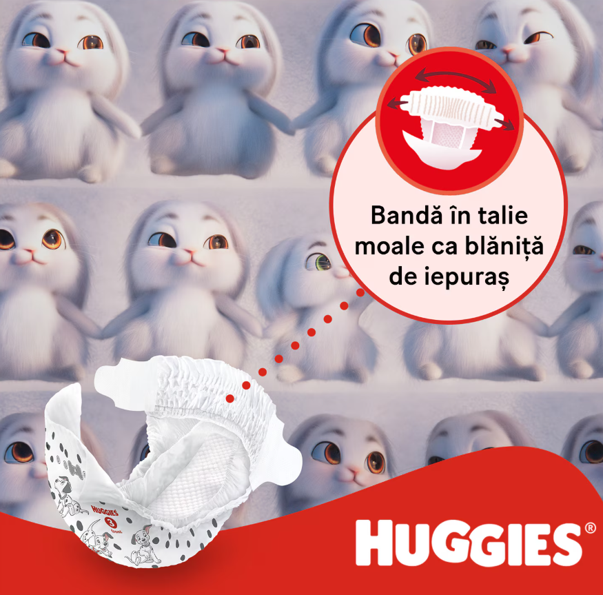 Scutece Huggies Ultra Comfort Mega Nr 4 8-14 kg 132 buc - 3 | YEO