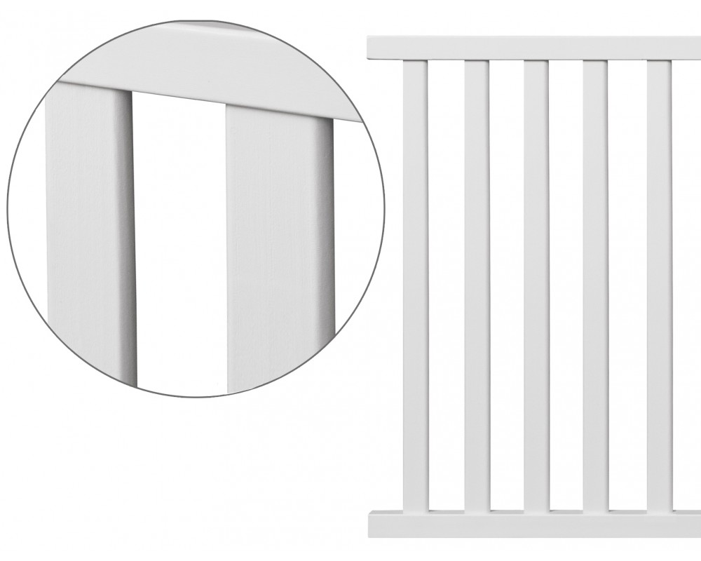 Set Patut din lemn cu margini rotunjite si somiera reglabila Sasha 120x60 cm Alb + Saltea cu husa detasabila din microfibra 12 cm grosime Nichiduta Cocos Comfort - 4