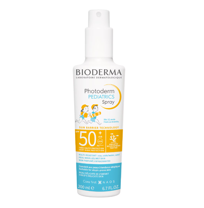 Spray cu protectie solara Bioderma Photoderm Kid SPF 50+ pentru copii, 200 ml