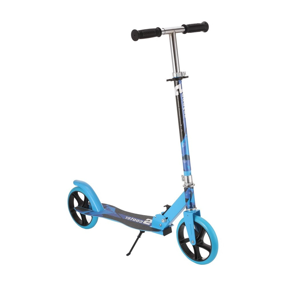 Trotineta pentru copii si adolescenti Novokids Storm Evo Pro Albastru, greutate suportata 100 kg, functie Super Brake, maner reglabil pe inaltime, diametru roata 200 mm