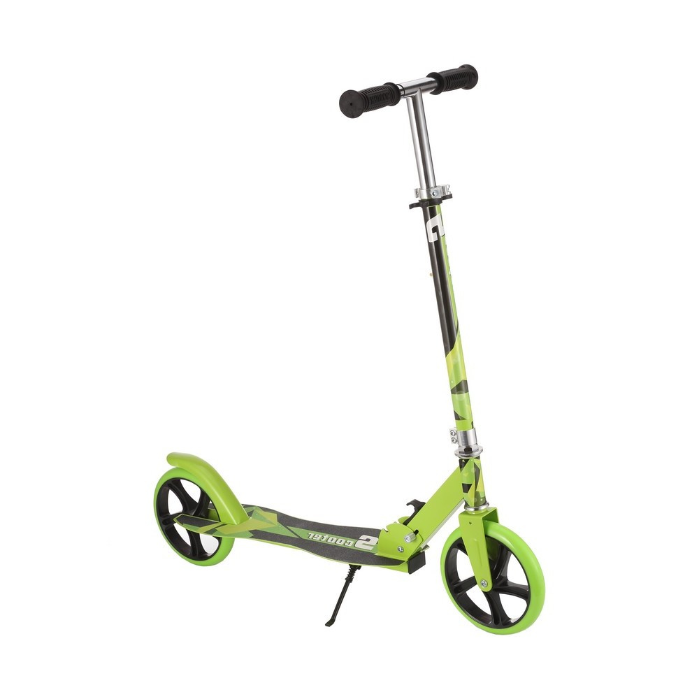 Trotineta pentru copii si adolescenti Novokids Storm Evo Pro Verde, greutate suportata 100 kg, functie Super Brake, maner reglabil pe inaltime, diametru roata 200 mm