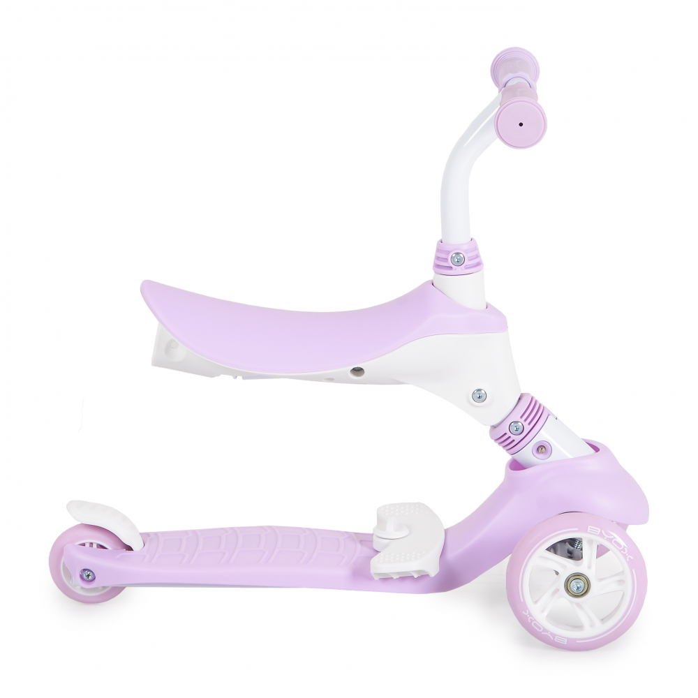 Trotineta multifunctionala pentru copii, evolutiva 3in1 cu scaunel,maner parental,inaltime ghidon reglabila de la 12 luni Tristar Mov - 3