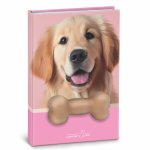 Agenda nedatata cu catei squishy pe coperta 80 de pagini albe 10x15 cm